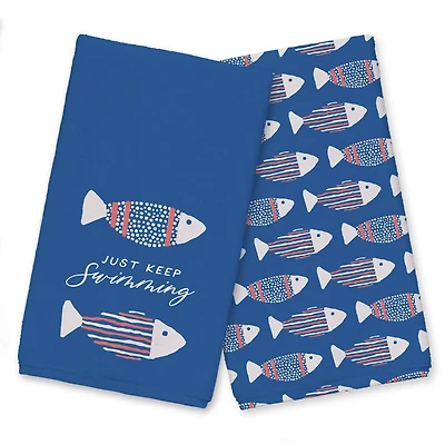 Just Keep Swimming Tea Towel Set