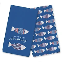Just Keep Swimming Tea Towel Set