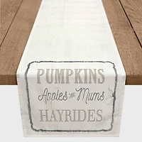 72" Pumpkins Hayrides Table Runner