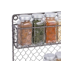 DII® 10" 2 Tier Chicken Wire Spice Rack
