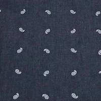Fabric Merchants Chambray Paisley Cotton Fabric