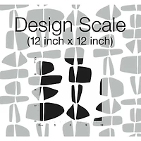 RoomMates Black Stacked Stones Peel & Stick Wallpaper