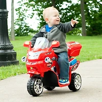 Toy Time Bright Red Battery Operated Ride-On Motorcycle