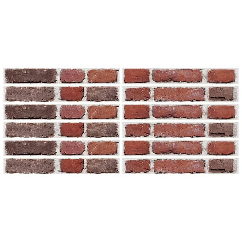 RoomMates Red Brick Peel & Stick Giant Wall Decals