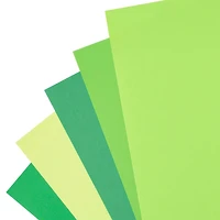 12 Packs: 50 ct. (600 total) Feathered Greens 8.5" x 11" Cardstock Paper by Recollections™