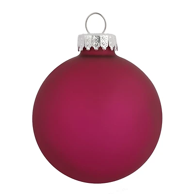 6 Pack 2.5" Frosted Glass Ball Ornaments by Ashland
