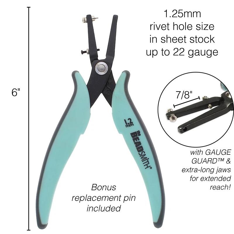 The Beadsmith® 1.25MM Punch Plier with Gauge Guard