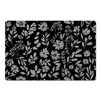 Monochromatic Florals 27" x 18" Floor Mat
