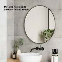Umbra 24" Titanium Hubba Round Mirror