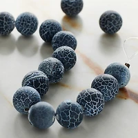 Gray Crackle Agate Round Beads, 10mm by Bead Landing™