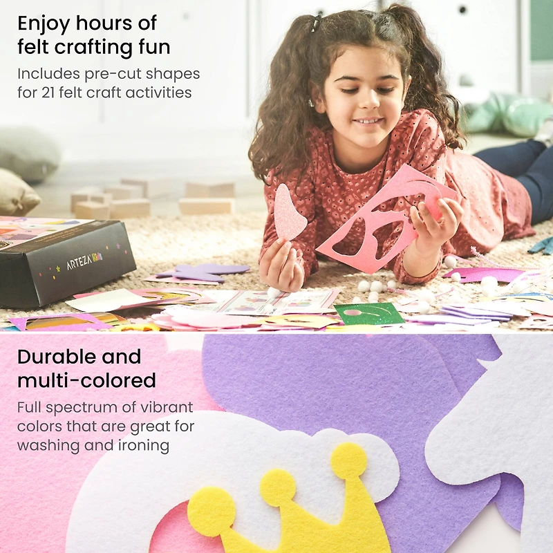 Arteza® Kids Felt Craft Kit, Glitter & Glitz