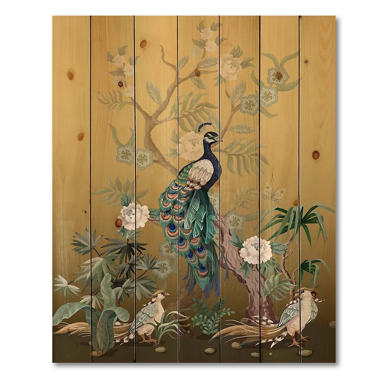Designart - Chinoiserie With Birds and Peonies VI