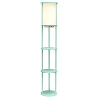 Simple Designs™ 62.5" Round Floor Lamp with 2 USB Ports and 1 Outlet