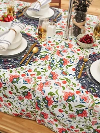 DII® Garden Floral Print Outdoor Tablecloth With Zipper 60x120"