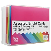 PA Paper™ Accents Smooth Bright Card & Envelope Set, 4.25" x 5.5"