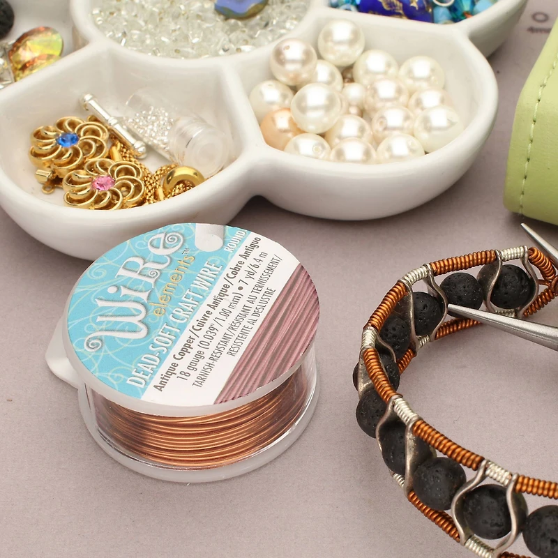 The Beadsmith® Wire Elements™ 18 Gauge Tarnish Resistant Round Soft Temper Wire