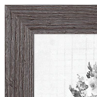 Floral Gray Bike Framed Print Wall Hanging