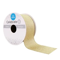 1.5" x 3yd. Sheer Metallic Wired Ribbon by Celebrate It®