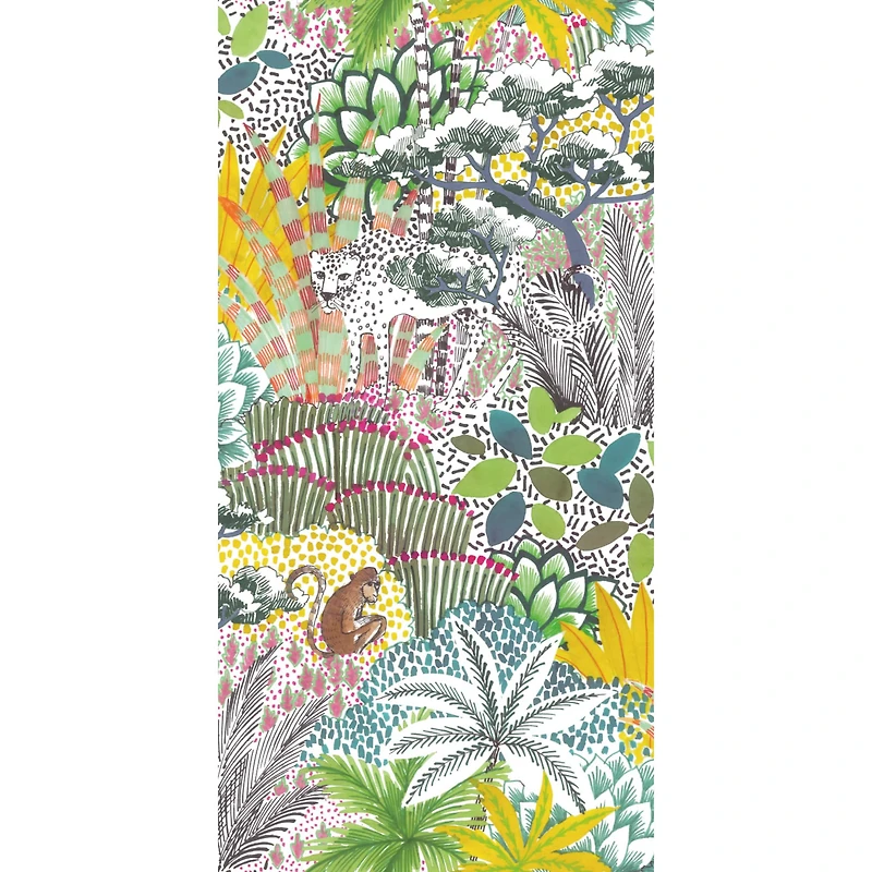 RoomMates Tamara Day Jungle Vibe Peel & Stick Wallpaper
