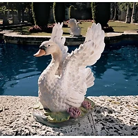 Design Toscano 23" The Majesty of Swan Lake Sculpture