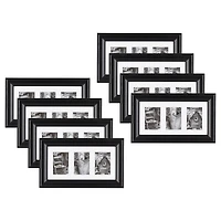 8 Pack: Black 10" x 20" 3 Opening Gallery Frame by Studio Décor®