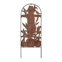 Glitzhome® 3.5ft. Fall Metal Arch Scarecrow Yard Stake