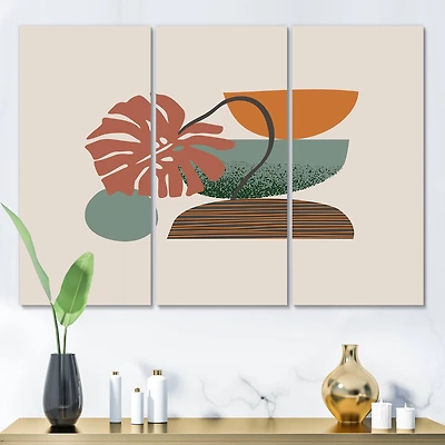 Designart - Colorful Geometric Abstract Art Collage III