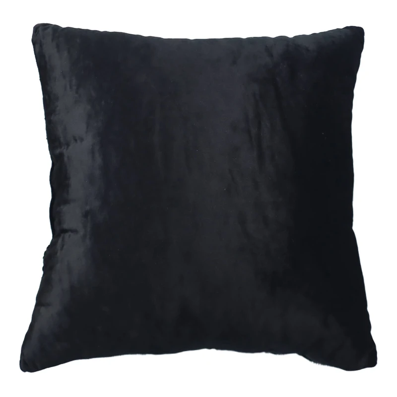 16" x 16" Black Velvet Throw Pillow by Ashland®
