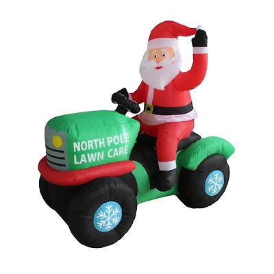 5ft. Inflatable North Pole Lawn Care Santa