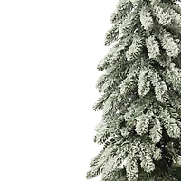 3ft. Pre-Lit Lightly Flocked Artificial Alpine Christmas Tree, Warm White LED Lights
