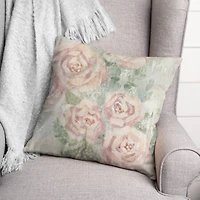 Floral Abstract 18" x 18" Indoor/Outdoor Pillow