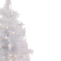 2ft. Pre-Lit White Rockport Pine Artificial Christmas Tree