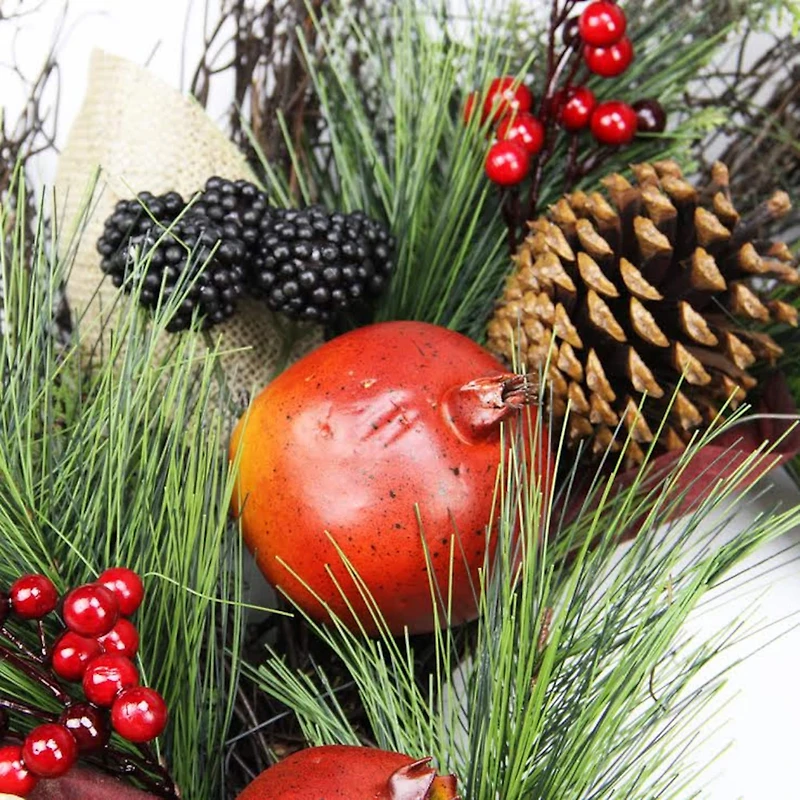 6ft. Red Mixed Berry & Pine Artificial Garland