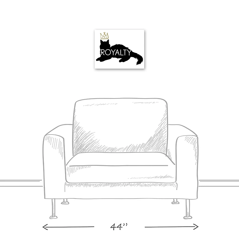 Royalty Cat Canvas Wall Art