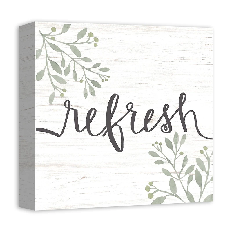 Refresh Floral 12" x 12" Canvas Wall Art