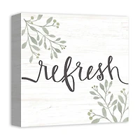 Refresh Floral 12" x 12" Canvas Wall Art