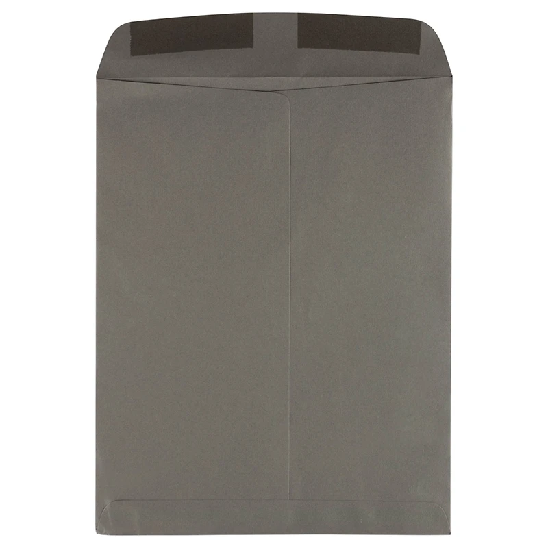 JAM Paper 10" x 13" Dark Gray Open End Catalog Envelopes with Gum Closure, 25ct.