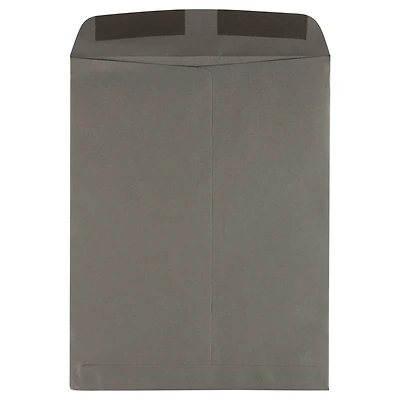 JAM Paper 10" x 13" Dark Gray Open End Catalog Envelopes with Gum Closure, 25ct.