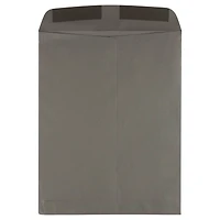 JAM Paper 10" x 13" Dark Gray Open End Catalog Envelopes with Gum Closure, 25ct.