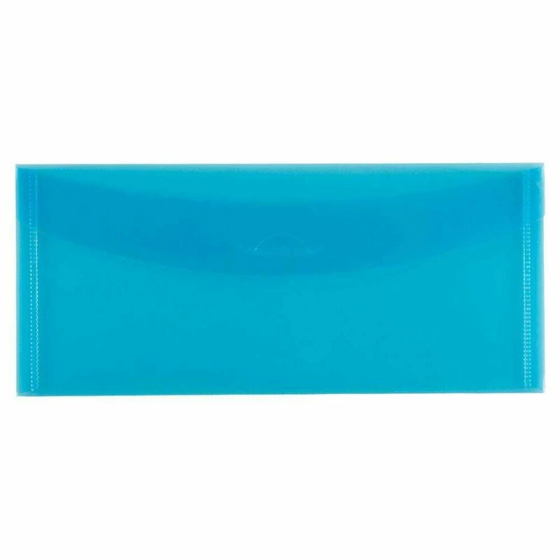 JAM Paper 4.25" x 9.75" Flap and Tuck #10 Plastic Envelopes