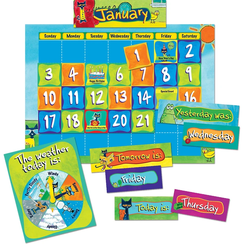 Edupress Pete The Cat Calendar Kit, 2 Kits