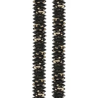 Brown & White Spotted Bone Rondelle Beads by Bead Landing®