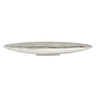 30" Silver Aluminum Modern Boat Tray