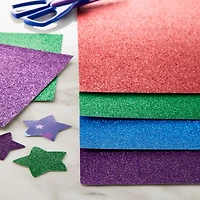 6 Pack: Glitter Primary Cardstock Paper Pad by Recollections™, 12" x 12"