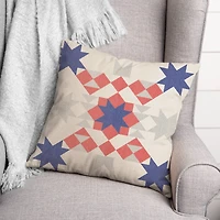 Star Quilt Throw Pillow