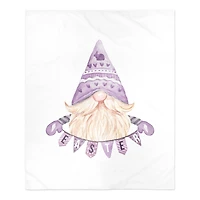 Easter Gnome Banner Blanket 50" x 60" Sherpa Fleece Blanket