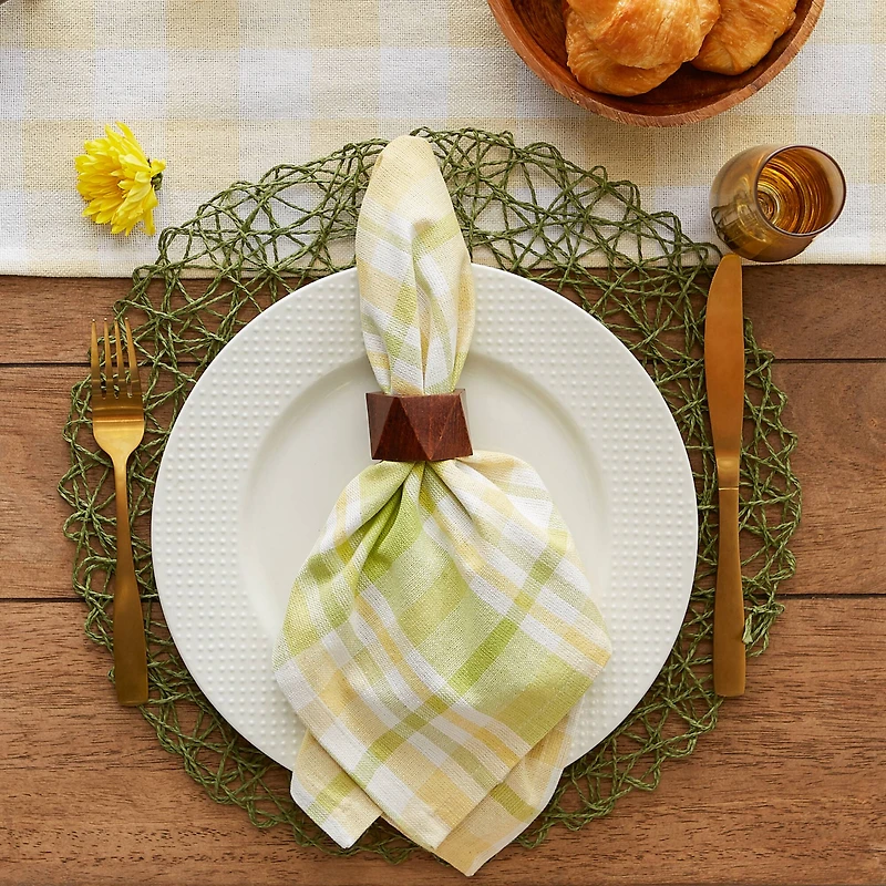 Lemon Bliss Plaid Napkin, 6ct.