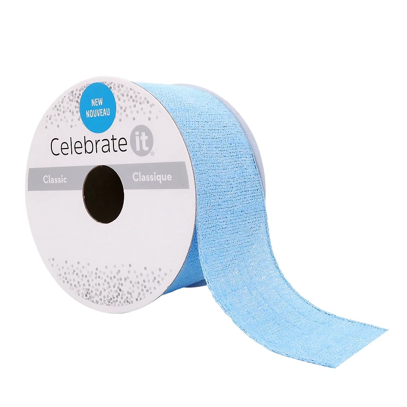 1.5" x 3yd. Linen Wired Ribbon by Celebrate It