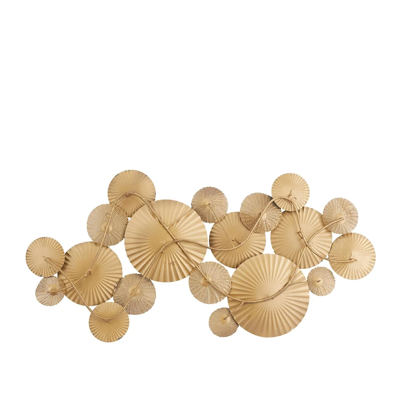 Aquamarine Metal Coastal Wall Decor, 26" x 52" x 3"