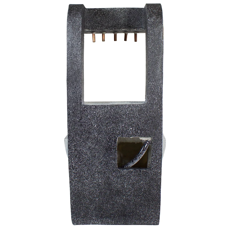 26" LED Rainfall Outdoor Water Fountain with Planter